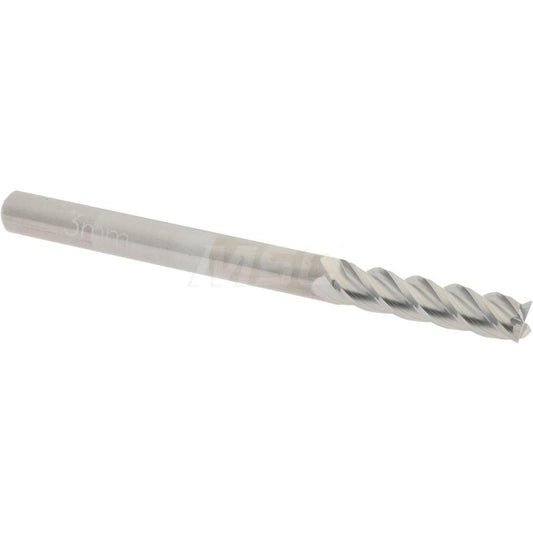 Accupro 01216589 Square End Mill 0.118'' Dia, 0.4724'' LOC, 4 Flutes, Solid Carbide