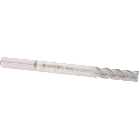 Accupro 01216605 Square End Mill 0.1575'' Dia, 0.5512'' LOC, 4 Flutes, Solid Carbide