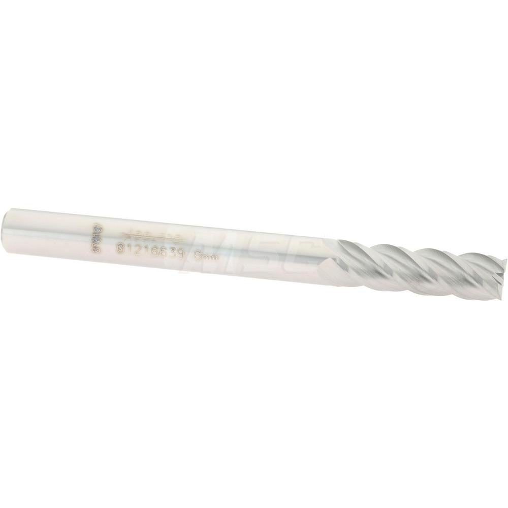Accupro 01216639 Square End Mill 0.2362'' Dia, 0.748'' LOC, 4 Flutes, Solid Carbide
