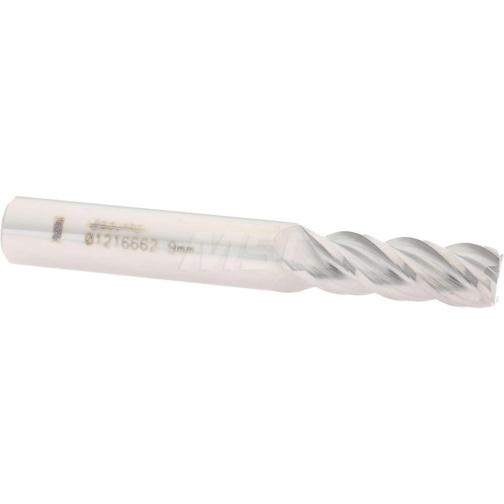 Accupro 01216662 Square End Mill 0.3543'' Dia, 0.9843'' LOC, 2-3/4'' OAL, 4 Flutes, Solid Carbide