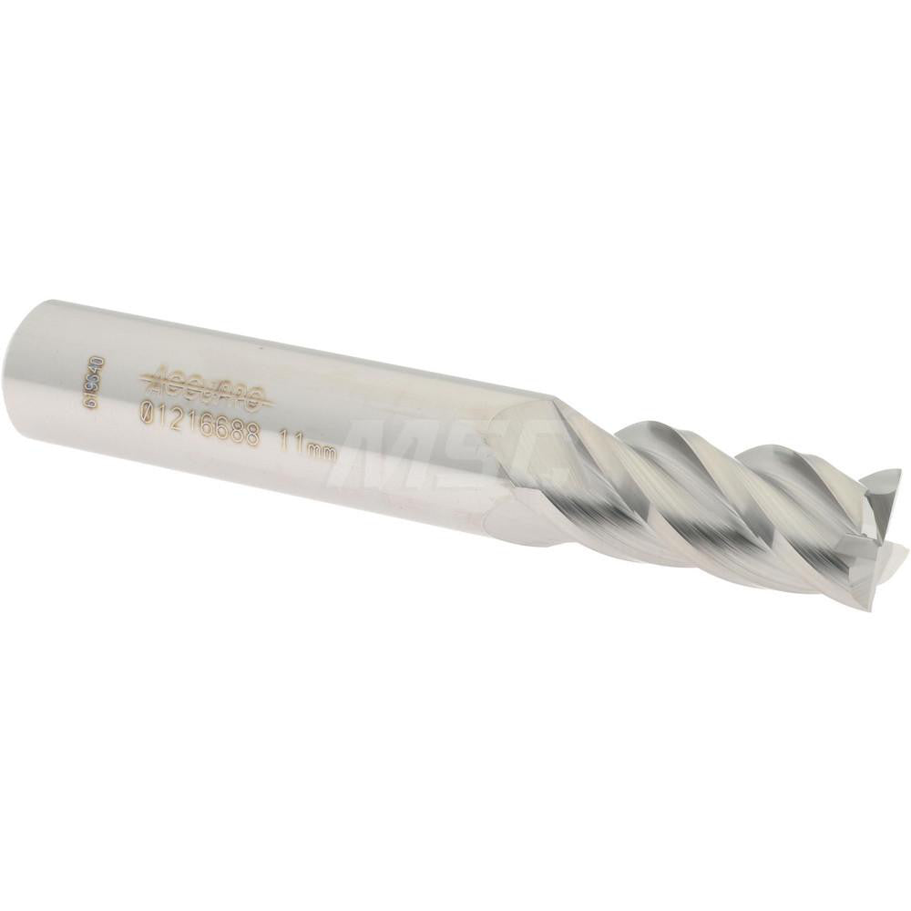 Accupro 01216688 Square End Mill 0.4331'' Dia, 0.9843'' LOC, 4 Flutes, Solid Carbide