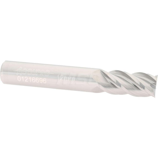 Accupro 01216696 Square End Mill 0.4724'' Dia, 0.9843'' LOC, 4 Flutes, Solid Carbide