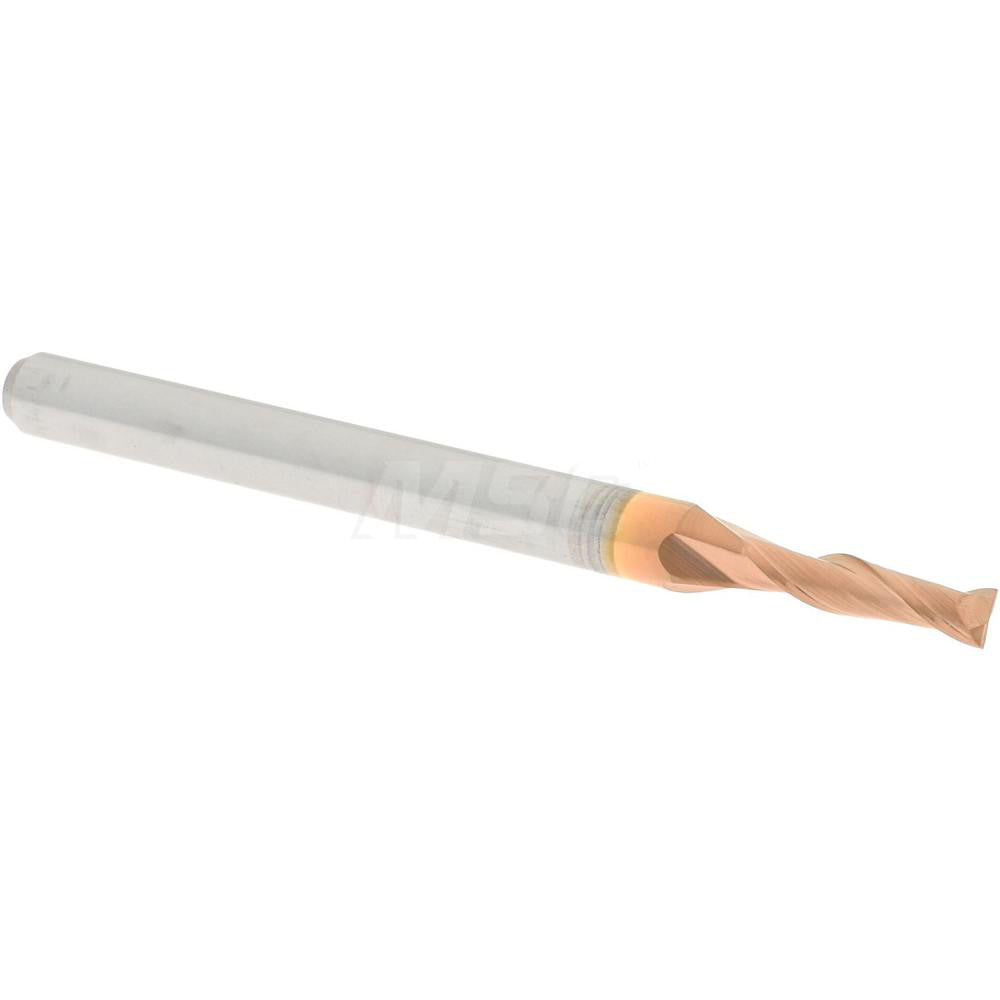 Accupro 01216779 Square End Mill 0.0787'' Dia, 0.315'' LOC, 2 Flutes, Solid Carbide