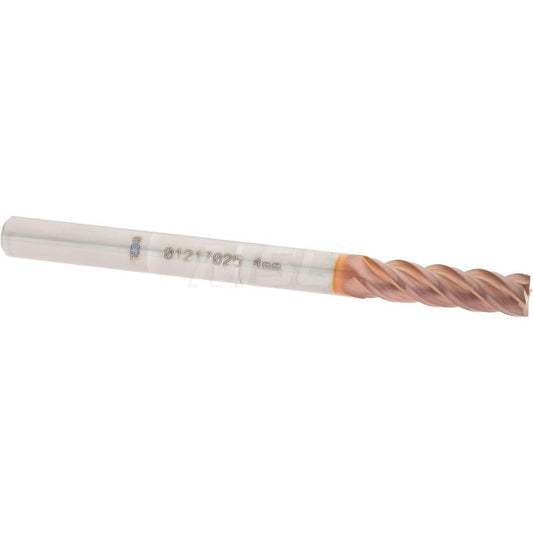 Accupro 01217025 Square End Mill 0.1575'' Dia, 0.5512'' LOC, 4 Flutes, Solid Carbide