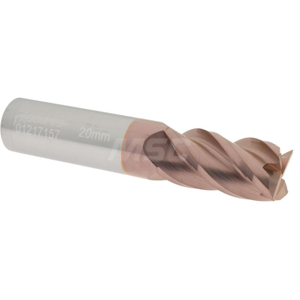 Accupro 01217157 Square End Mill 0.7874'' Dia, 1.4961'' LOC, 4 Flutes, Solid Carbide