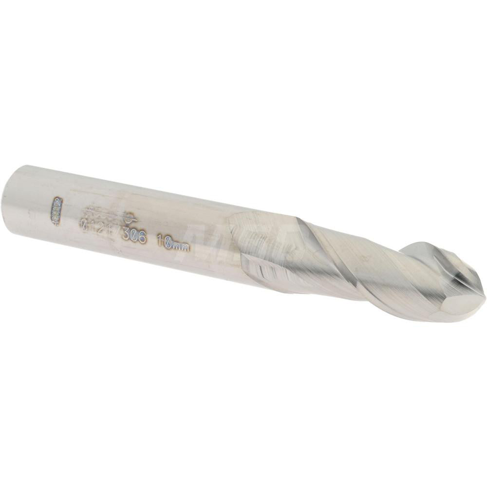 Accupro 01217306 Ball End Mill 0.3937" Dia, 0.9843" LOC, 2 Flute, Solid Carbide
