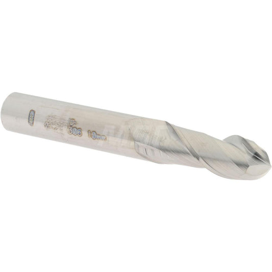 Accupro 01217306 Ball End Mill 0.3937" Dia, 0.9843" LOC, 2 Flute, Solid Carbide