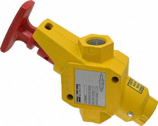 Parker LV6N6B Manually Operated Valve Safety Lockout, Handle Actuated