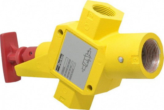 Parker LV8NAB Manually Operated Valve 1" NPT Inlet, Safety Lockout, Handle Actuated