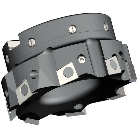 Kennametal 2235053 2-1/2" Cut Diam, 3/4" Arbor Hole Diam, 0.394" Max Depth, Indexable Square-Shoulder Face Mill