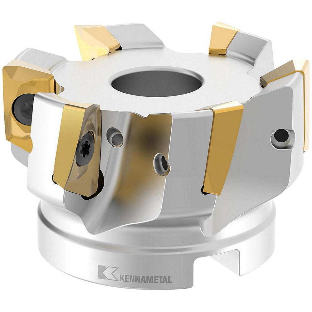 Kennametal 2267632 2-1/2" Cut Diam, 3/4" Arbor Hole Diam, 18.03mm Max Depth, Indexable Square-Shoulder Face Mill