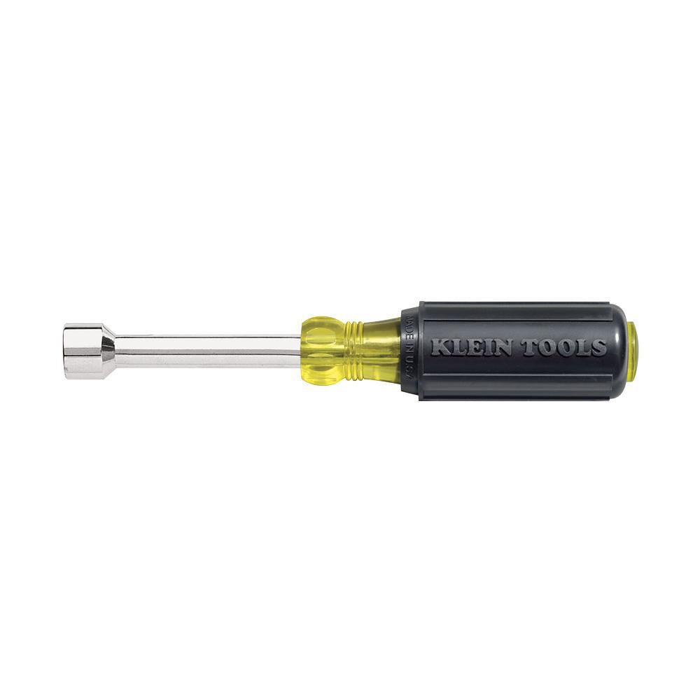 Klein Tools 630-11/32 Nut Driver 11/32" Drive, Hollow Shaft, Cushion Grip Handle, 6-3/4" OAL