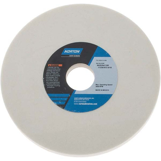 Norton 66252941168 Surface Grinding Wheel 7" Dia, 1/2" Thick, 1-1/4" Hole, 100 Grit, K Hardness