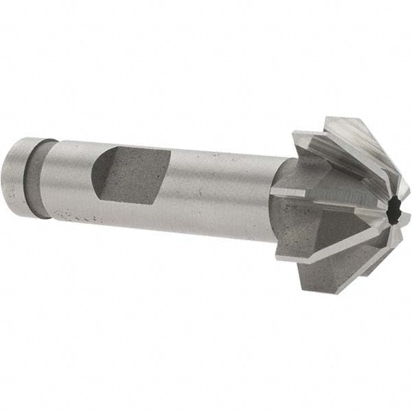 Made in USA Milling Cutters CFAC750-90 3/4" Large x 5/16" Small Diam, 3/8" Width of Cut, 90&deg Included Angle, 8 Teeth, Cobalt Face Angle Cutter