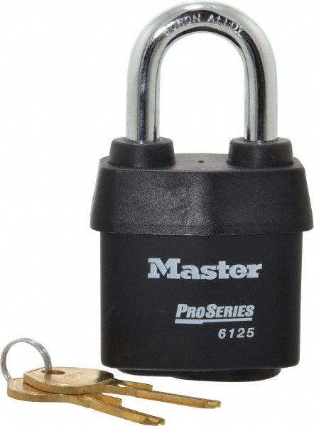 Master Lock 6125KA-12G101 Padlock Laminated Steel, Keyed Alike, 2-3/8" Wide