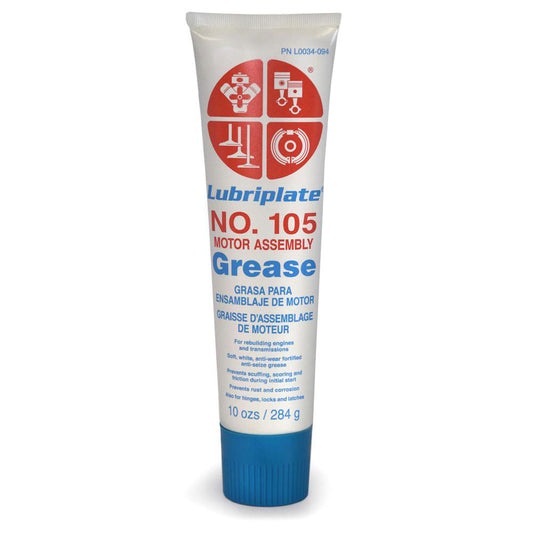 Lubriplate L0034-094 General Purpose Grease 10 oz Tube, Zinc Oxide