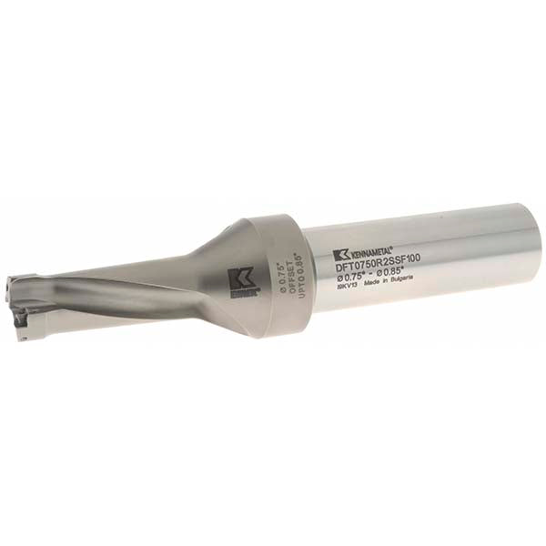 Kennametal 1527682 1-7/8" Max Drill Depth, 2.5xD, 19.1mm Diam, Indexable Insert Drill