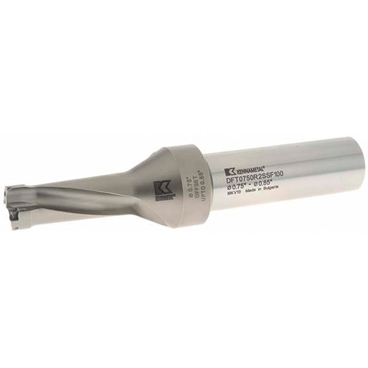 Kennametal 1527682 1-7/8" Max Drill Depth, 2.5xD, 19.1mm Diam, Indexable Insert Drill