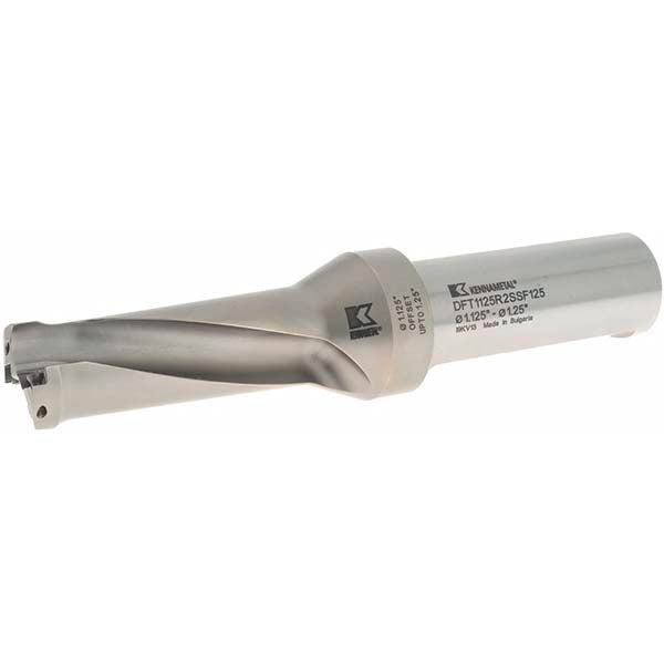 Kennametal 1528343 2.85" Max Drill Depth, 2.5xD, 28.6mm Diam, Indexable Insert Drill