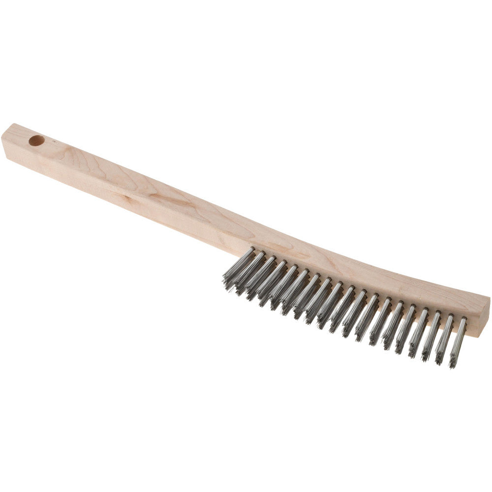 E. GORNELL & SONS, INC. E193-SS Scratch Brush, 3 Rows, 19 Columns, Stainless Steel