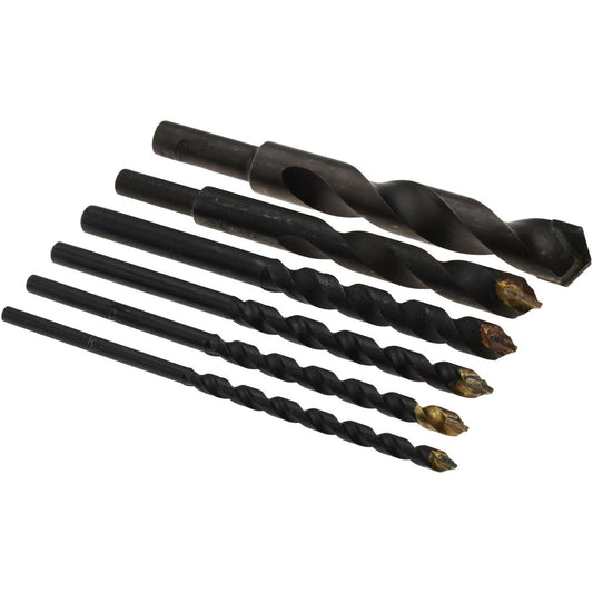 Value Collection CT891S-6 Drill Bit Set Hammer Drill Bits, 6 Pc, 118 &deg, Carbide Tipped