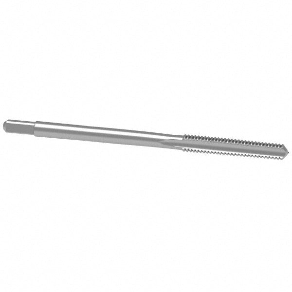Kennametal 4131481 Straight Flute Tap #6-32 UNC, 2 Flute, Plug Chamfer, 2B Class of Fit, High-Speed Steel, Bright/Uncoated Finish