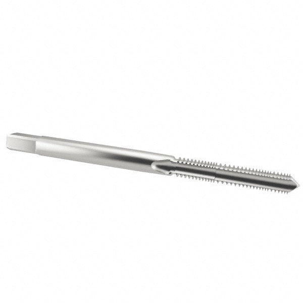 Kennametal 4131530 Straight Flute Tap #10-24 UNC, 3 Flute, Plug Chamfer, 2B & 3B Class of Fit, High-Speed Steel, Bright/Uncoated Finish