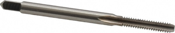 Kennametal 1540432 Straight Flute Tap #4-40 UNC, 2 Flute, Bottoming Chamfer, 2B & 3B Class of Fit, High-Speed Steel, Bright/Uncoated Finish