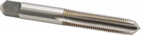 Kennametal 1542612 Straight Flute Tap 3/8-24 UNF, 3 Flute, Plug Chamfer, 3B Class of Fit, High-Speed Steel, Bright/Uncoated Finish