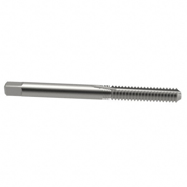 Kennametal 4131290 Straight Flute Tap 1/4-20 UNC, 2 Flute, Bottoming Chamfer, 3B Class of Fit, High-Speed Steel, Bright/Uncoated Finish