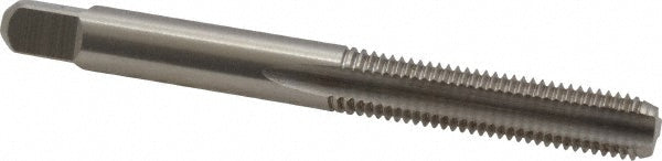 Kennametal 1542254 Straight Flute Tap 1/4-28 UNF, 3 Flute, Bottoming Chamfer, 3B Class of Fit, High-Speed Steel, Bright/Uncoated Finish