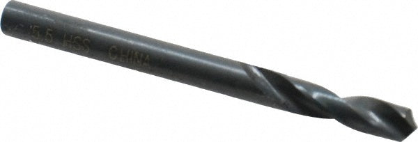 Value Collection 01293208 Screw Machine Length Drill Bit 5.50 mm Dia, 118 deg Point, High-Speed Steel
