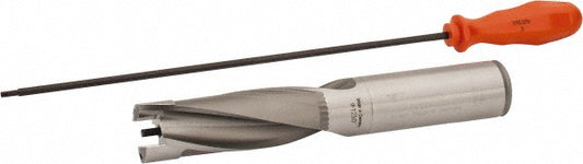 Kennametal 2238569 Replaceable-Tip Drill 31.75 to 32 mm Dia, 95.25 mm Max Depth, 31.75 mm Straight-Cylindrical Shank