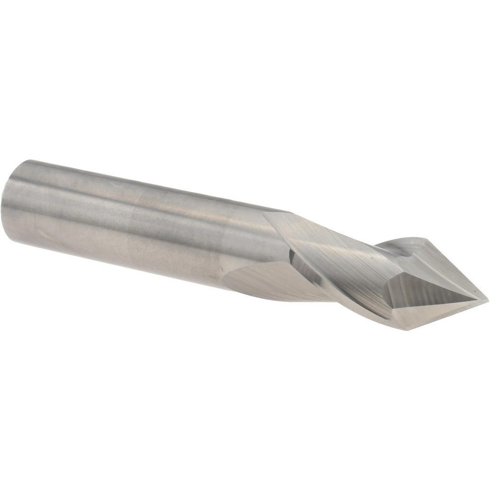 Melin Tool 11669 Drill Mill 1/2" Dia, 1" LOC, 2 Flutes, 60 &deg Point, Solid Carbide