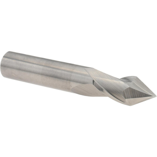 Melin Tool 11669 Drill Mill 1/2" Dia, 1" LOC, 2 Flutes, 60 &deg Point, Solid Carbide