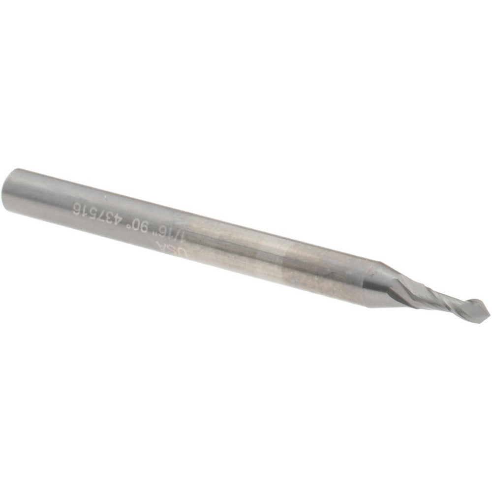 Melin Tool 11623 Drill Mill 1/16" Dia, 3/16" LOC, 2 Flutes, 90 &deg Point, Solid Carbide