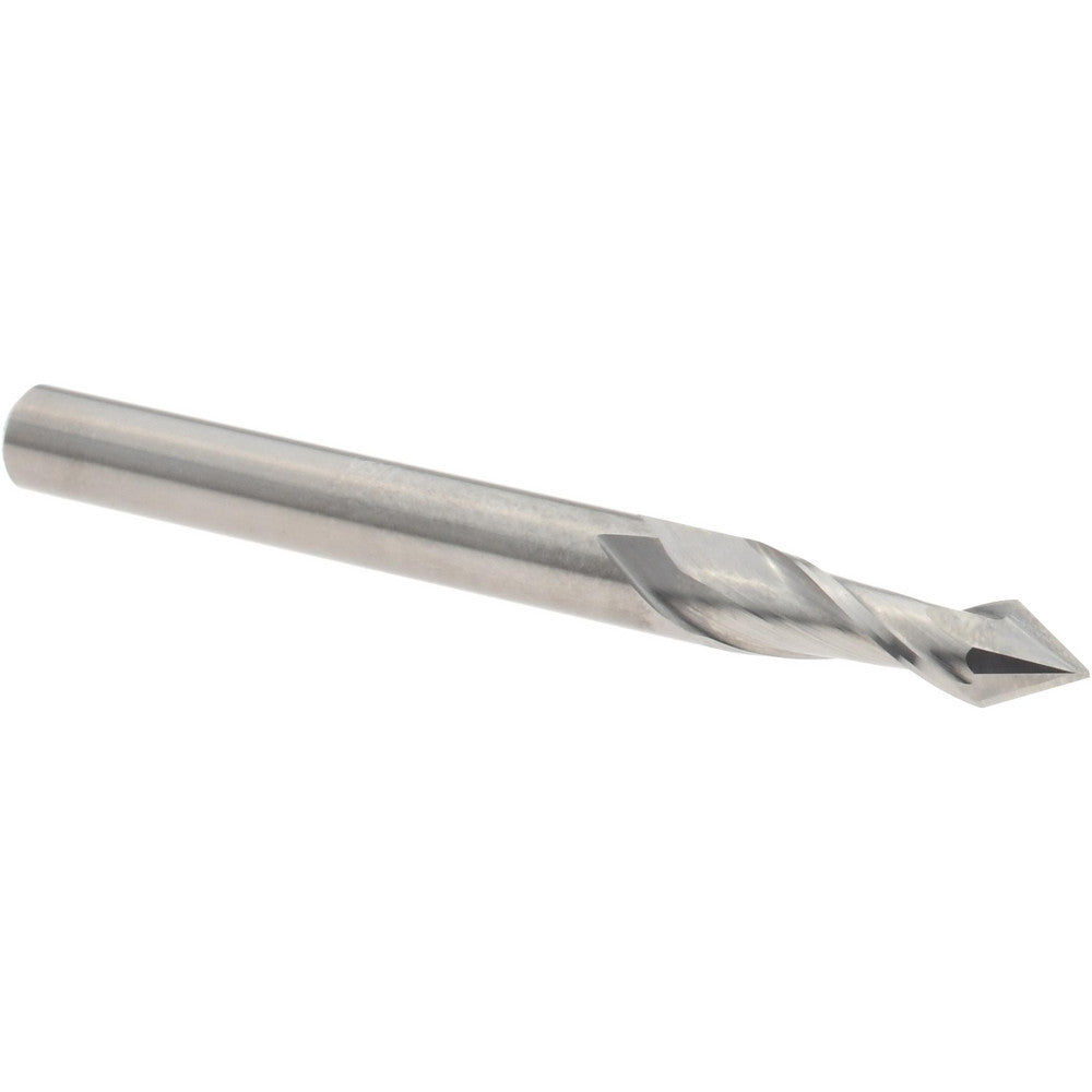Melin Tool 12201 Drill Mill 3/16" Dia, 5/8" LOC, 2 Flutes, 60 &deg Point, Solid Carbide