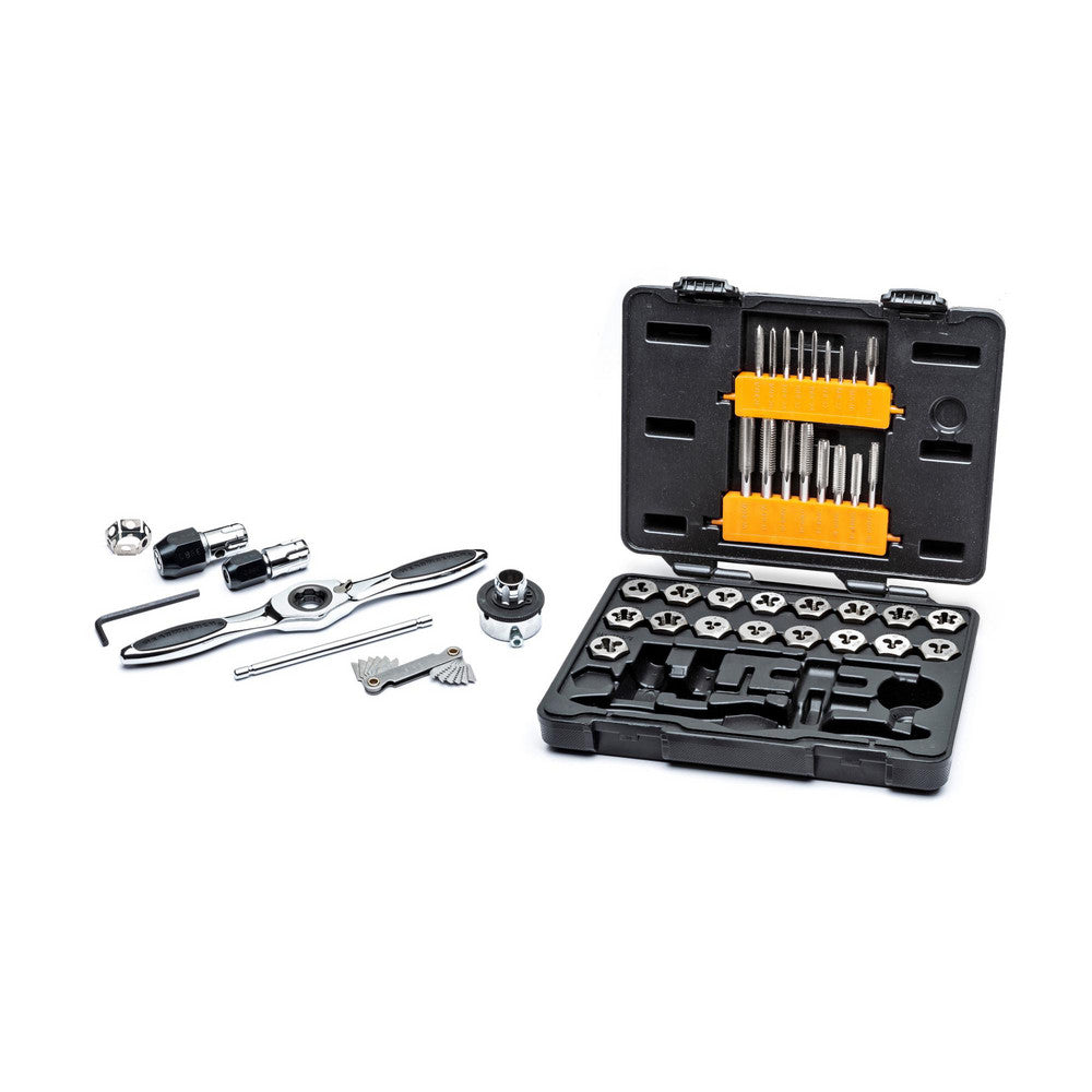 GEARWRENCH 3885 Tap & Die Set #4-40 to 1/2-20 Taps, #4-40 to 1/2-20 Dies, NPT, UNC & UNF