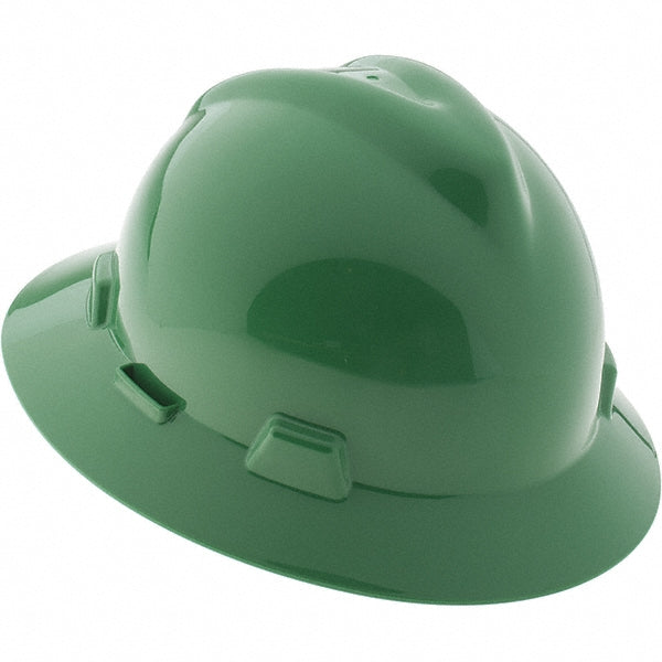 MSA 475370 Hard Hat Impact Resistant, Full Brim, Type 1, Class E