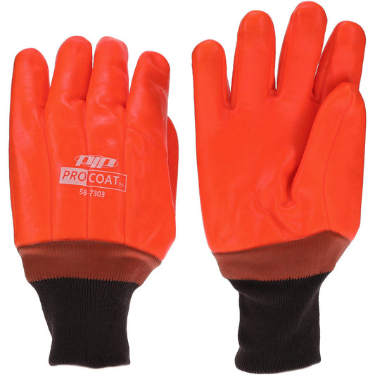 PRO-SAFE 58-7303 Chemical Resistant Gloves PRO-SAFE Size Large, Polyvinylchloride, Unsupported