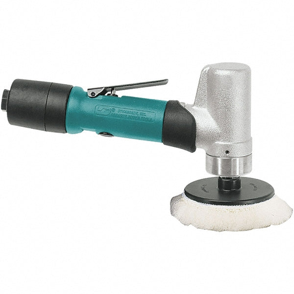 Dynabrade 51401 3" Pad Dia, 5,000 RPM, 0.4 hp, Handheld Pneumatic Buffer
