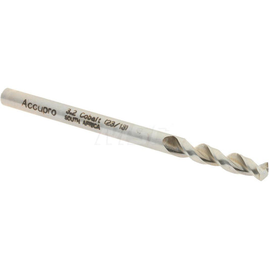 Accupro 1630320-AC Screw Machine Length Drill Bit 0.126" Dia, 130 &deg, Cobalt
