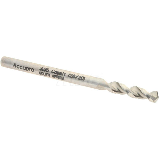 Accupro 1630335-AC Screw Machine Length Drill Bit 0.1319" Dia, 130 &deg Point, Cobalt