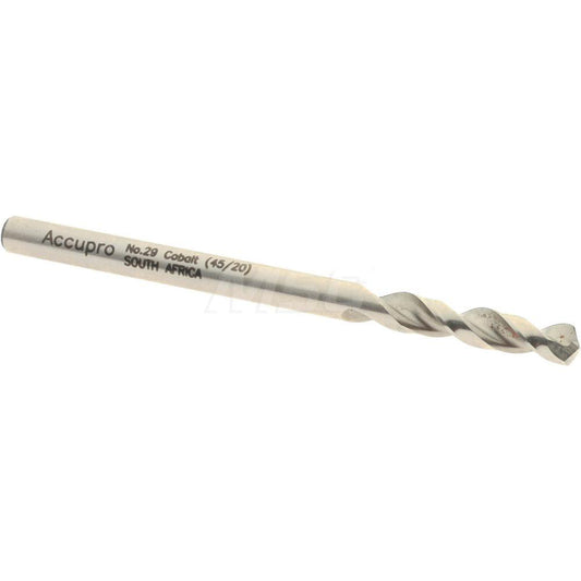 Accupro 1630345-AC Screw Machine Length Drill Bit #29, 130 &deg Point, Cobalt
