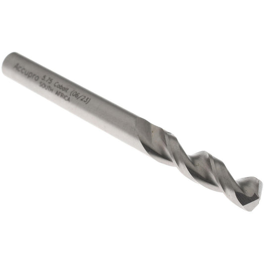 Accupro 1630575-AC Screw Machine Length Drill Bit 5.75 mm Dia, 130 &deg Point, Cobalt