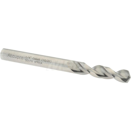 Accupro 1630635-AC Screw Machine Length Drill Bit 0.25" Dia, 130 &deg, Cobalt