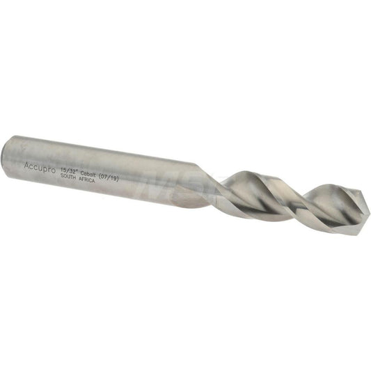 Accupro 1631191-AC Screw Machine Length Drill Bit 0.4688" Dia, 130 &deg, Cobalt