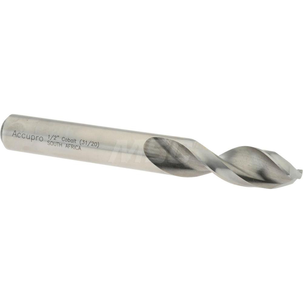 Accupro 1631269-AC Screw Machine Length Drill Bit 0.5" Dia, 130 &deg, Cobalt