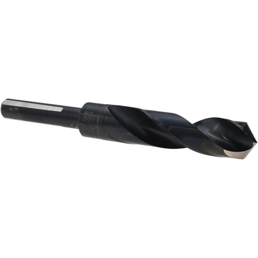 Value Collection 01340538 Reduced Shank Drill Bit 53/64" Dia, 1/2" Shank Dia, 118 deg Point, High-Speed Steel