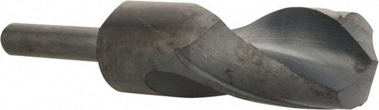 Value Collection 01341197 Reduced Shank Drill Bit 1-19/64'' Dia, 1/2'' Shank Dia, 118 °, High Speed Steel